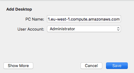 Add Desktop Login