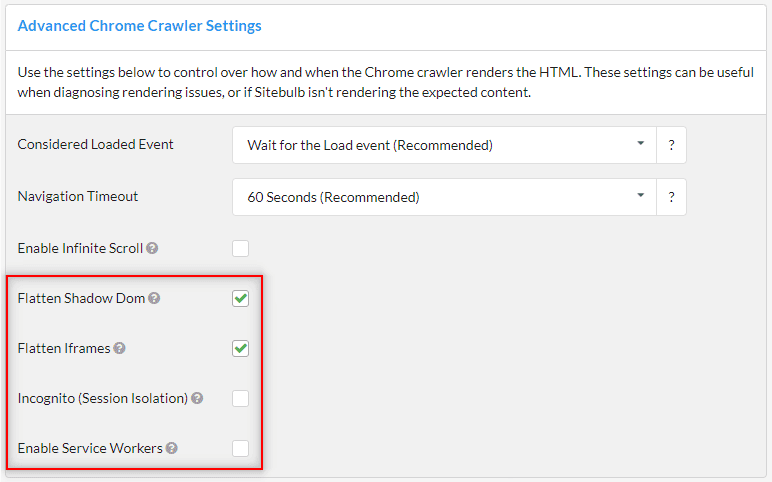 Advanced Chrome Settings