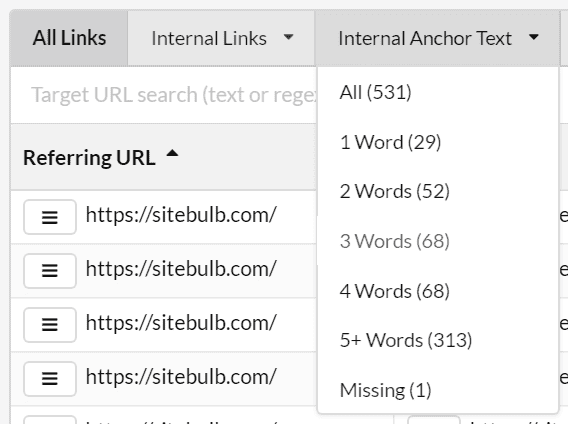 Anchor Text Explorer