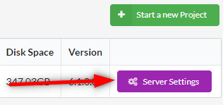 Click Server Settings