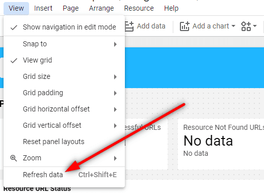 Refresh data