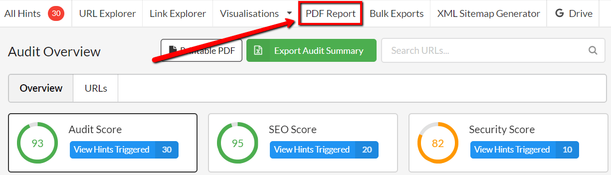 Main PDF report