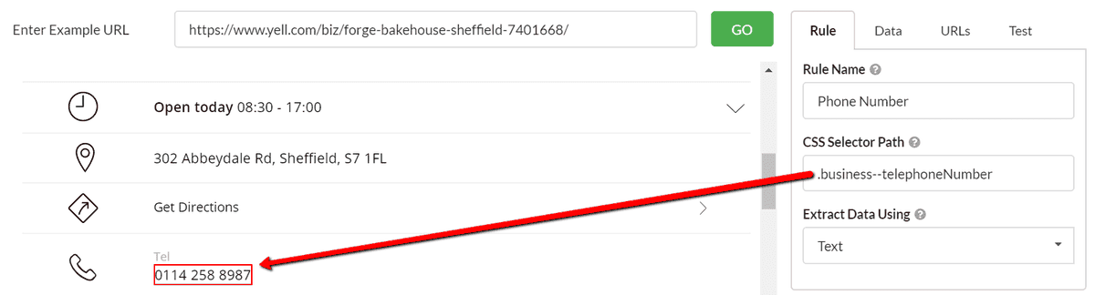 Point and clikc method